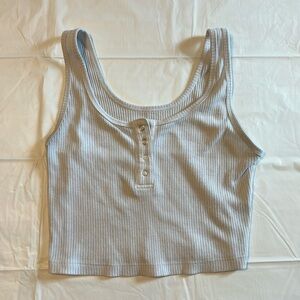 No Boundaries (NOBO) Off-White Cropped Tank Top (Size XS/1)